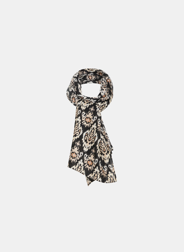 laura Damask Print Scarf