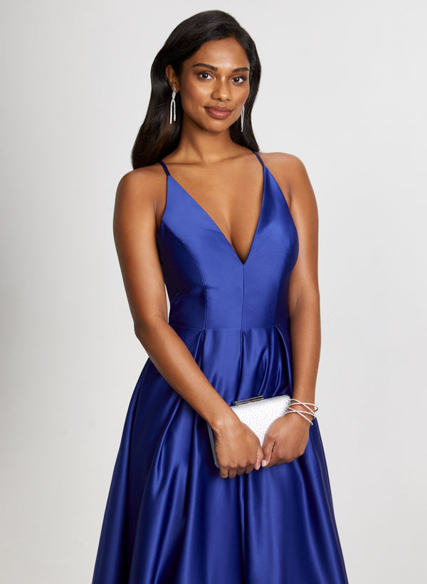 Laura Deep V-Neck Dress