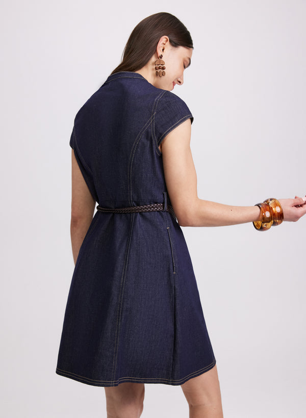 Laura Denim Button-Down Dress