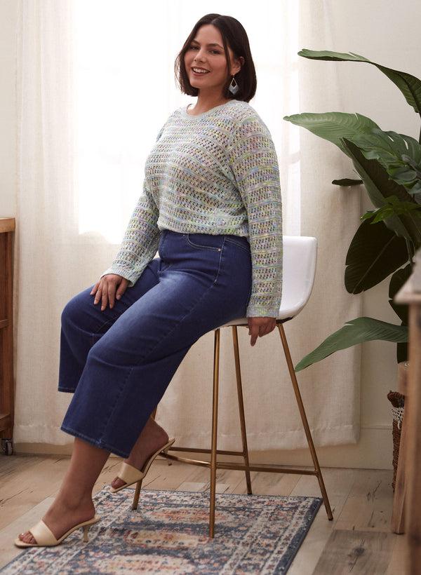 Laura Dex - Long Sleeve Crochet Sweater