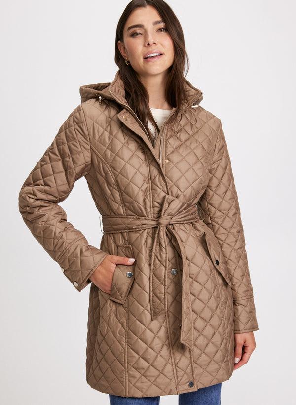 laura Diamond Quilt Belted Jacket
