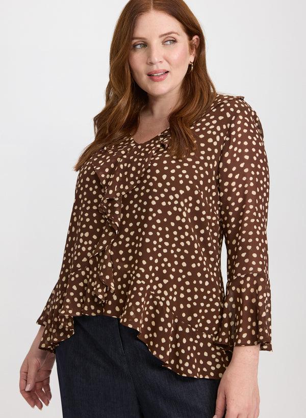 laura Dot Print Blouse