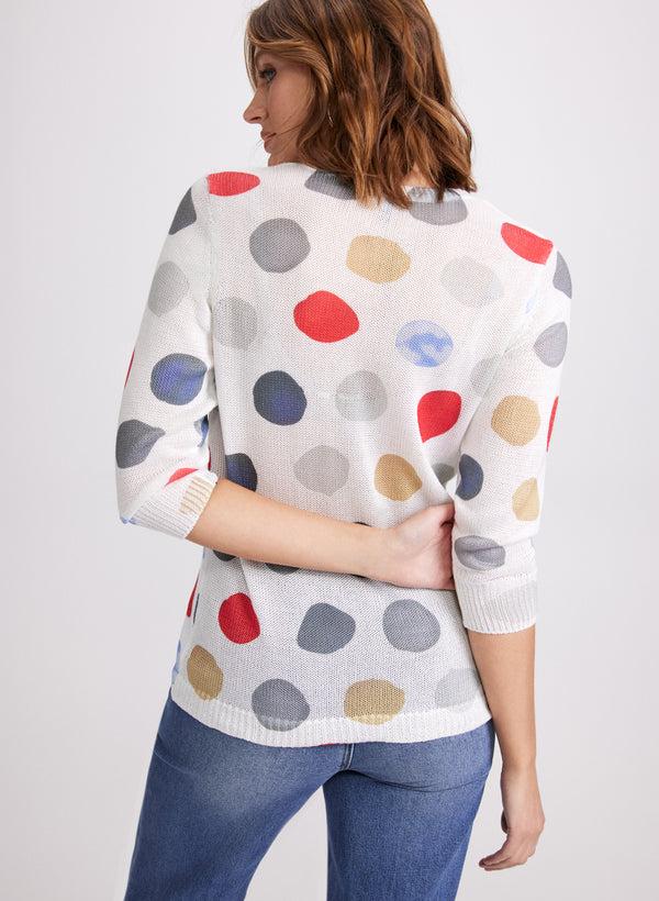 Laura Dot Print Sweater