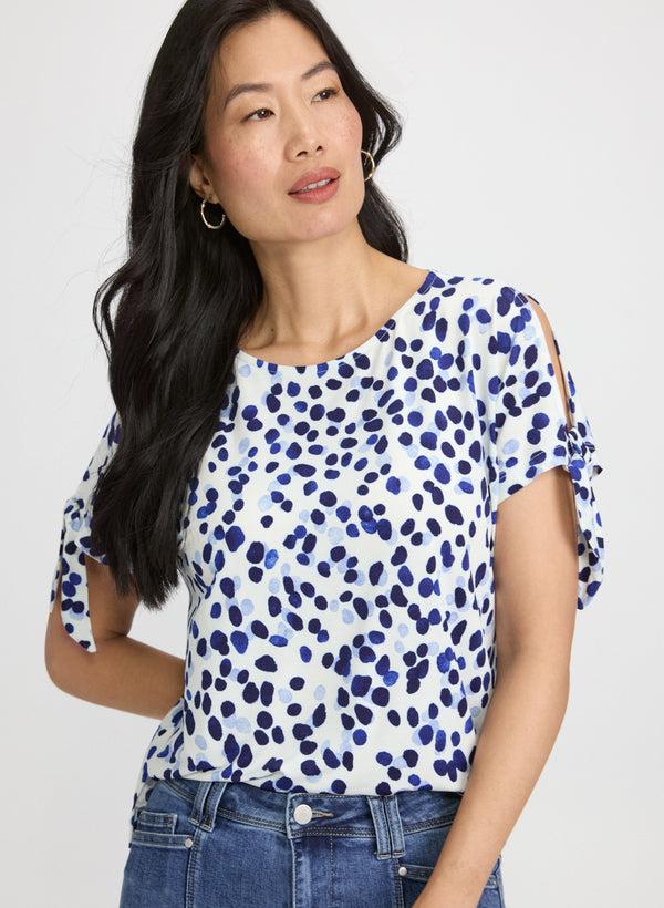 laura Dot Print Top