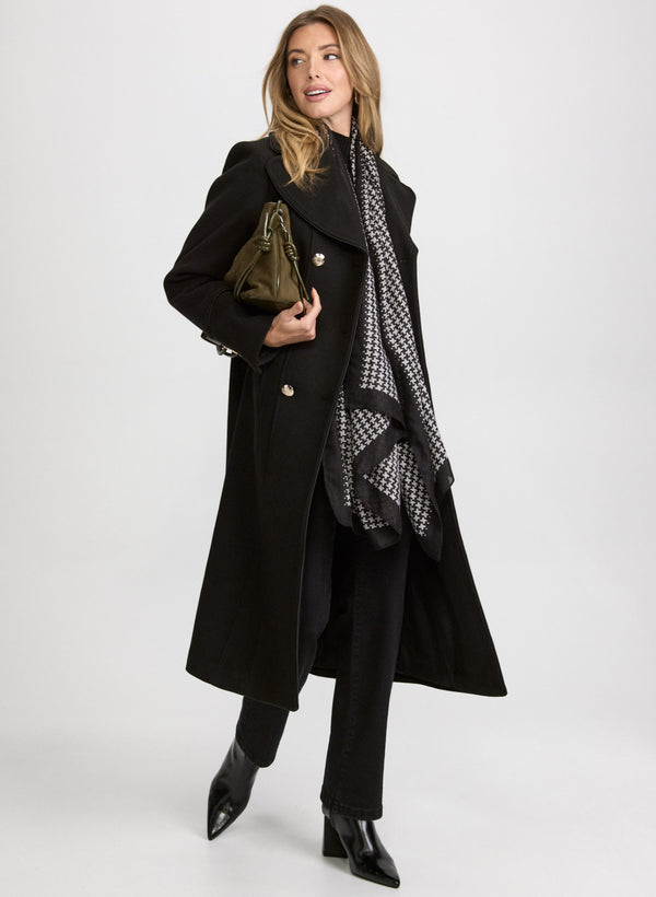 Laura Double-Breasted Wool-Blend Coat