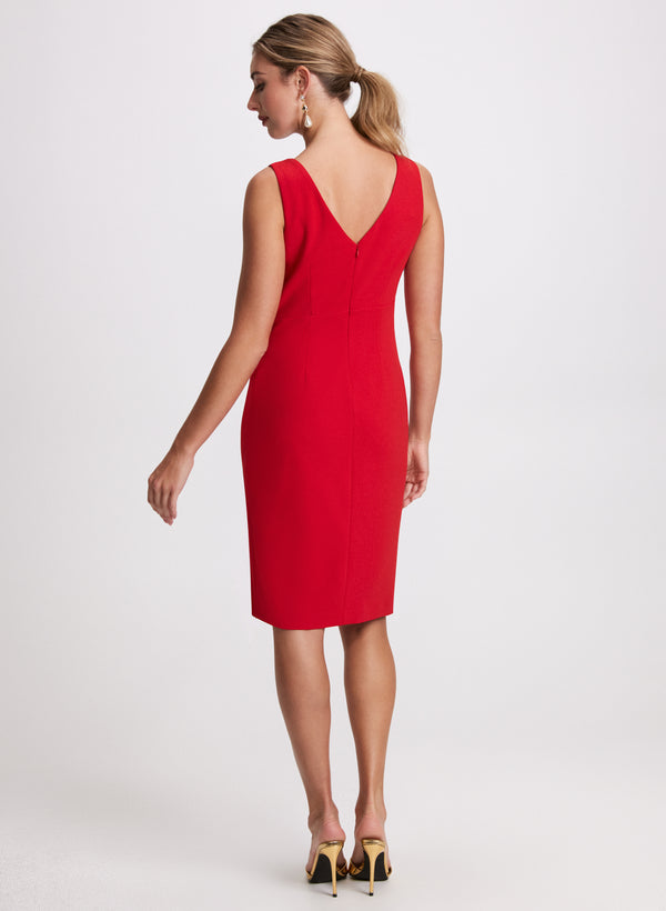 Laura Double V-Neck Sheath Dress