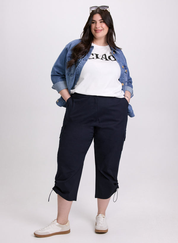 Laura Drawstring Hem Capris