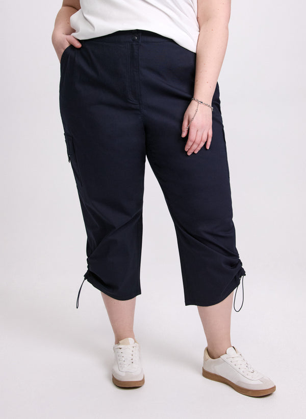 laura Drawstring Hem Capris