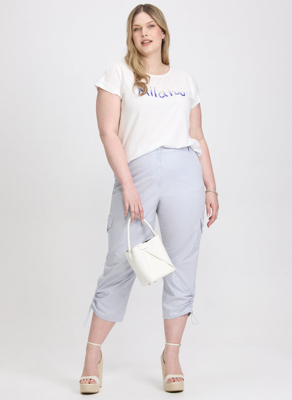 Laura Drawstring Hem Capris