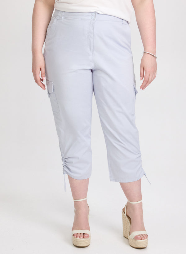 laura Drawstring Hem Capris