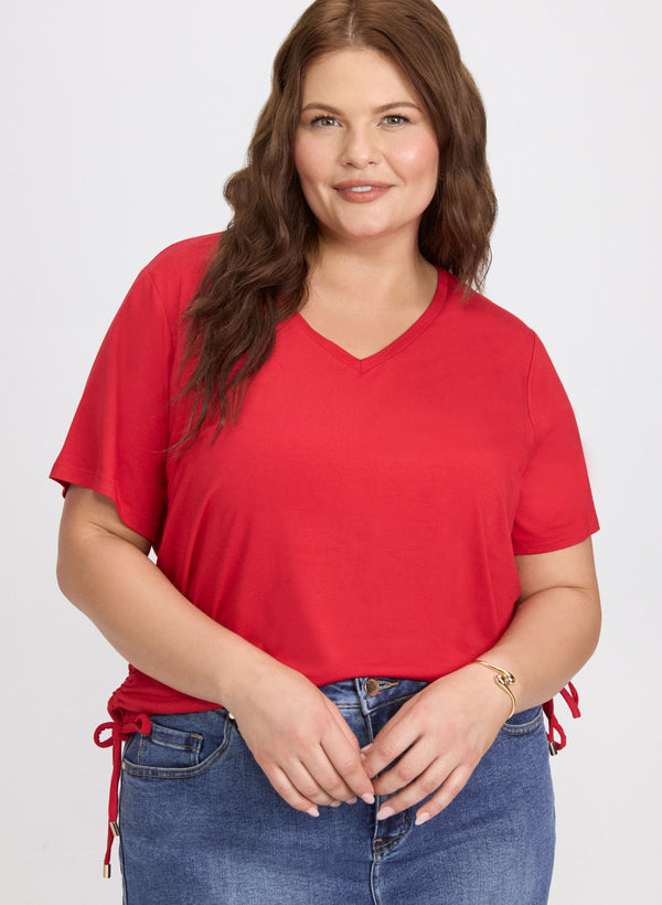 laura Drawstring Hem T-Shirt