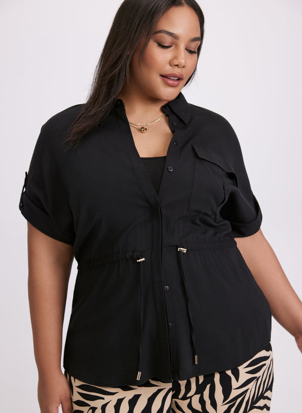 Laura Drawstring Waist Blouse