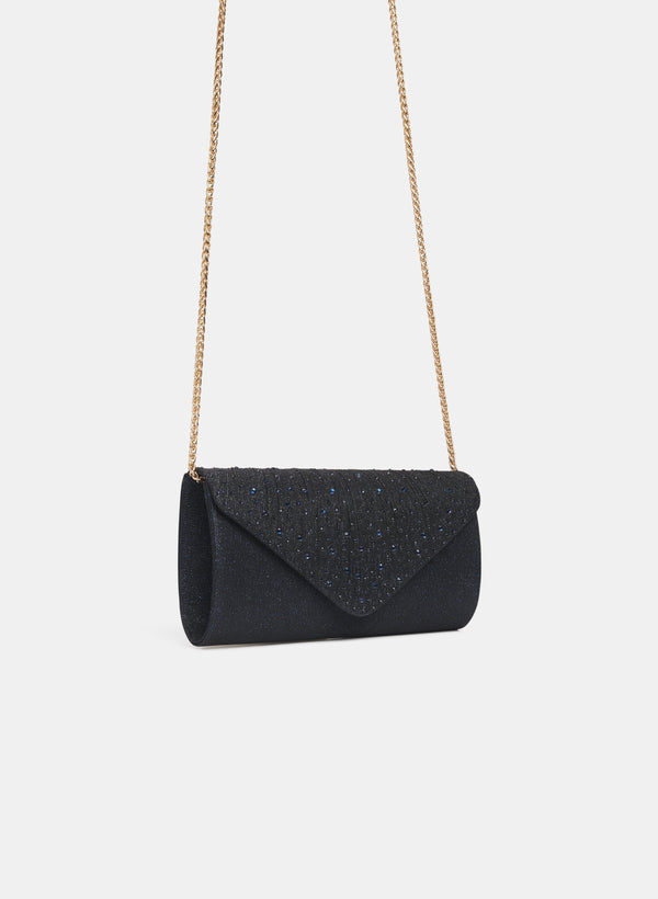Laura Embellished Glitter Clutch