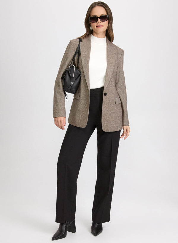 Laura Embellished Herringbone Blazer