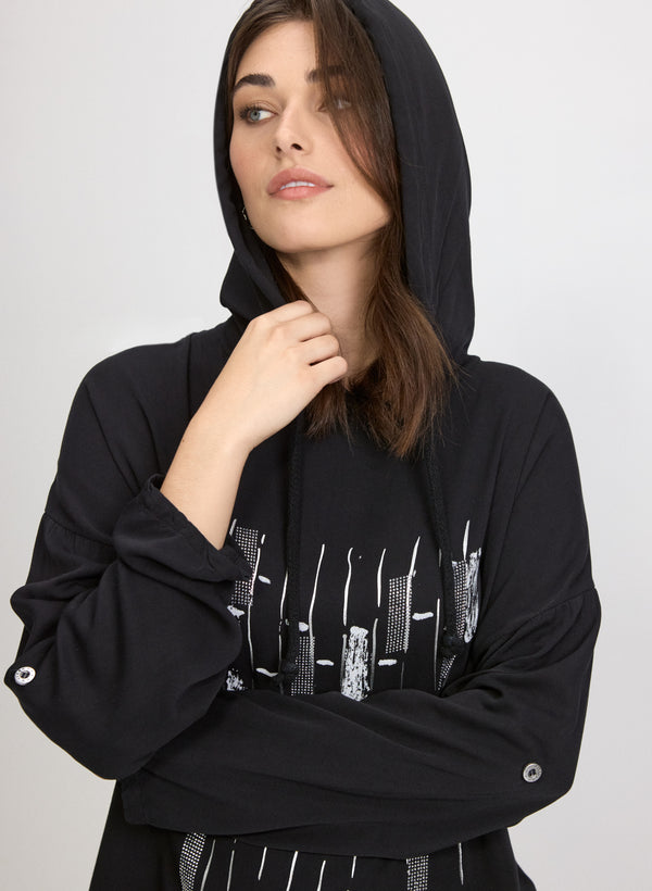 Laura Embellished Hooded Top