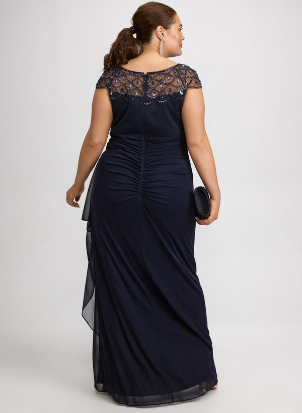 Laura Embellished Mesh Dress