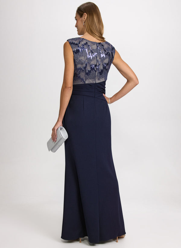 Laura Embellished Ruched Waist Dress