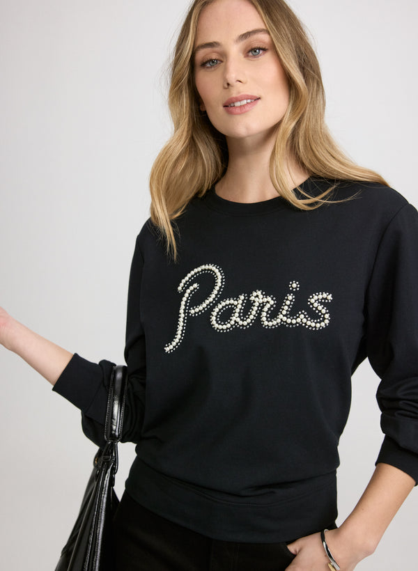 laura Embellished Script Top