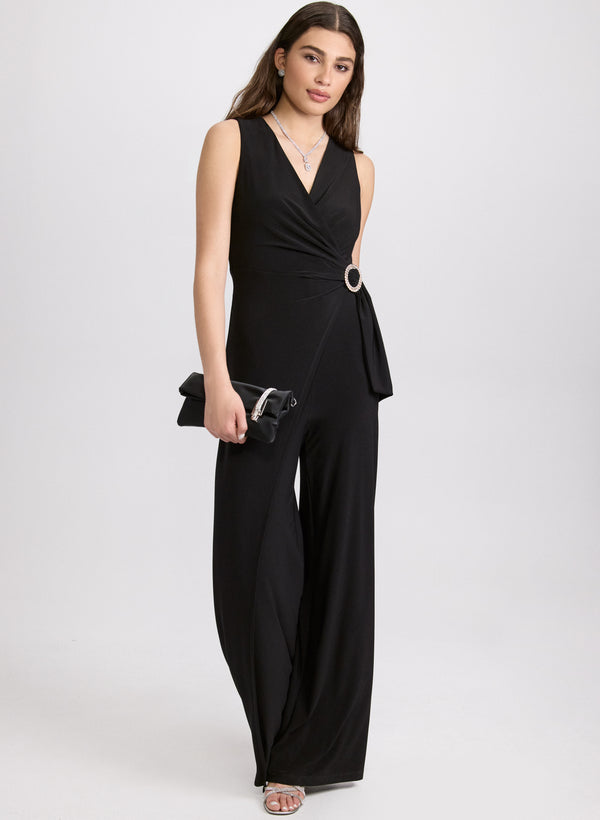 laura Embellished Wide-Leg Jumpsuit