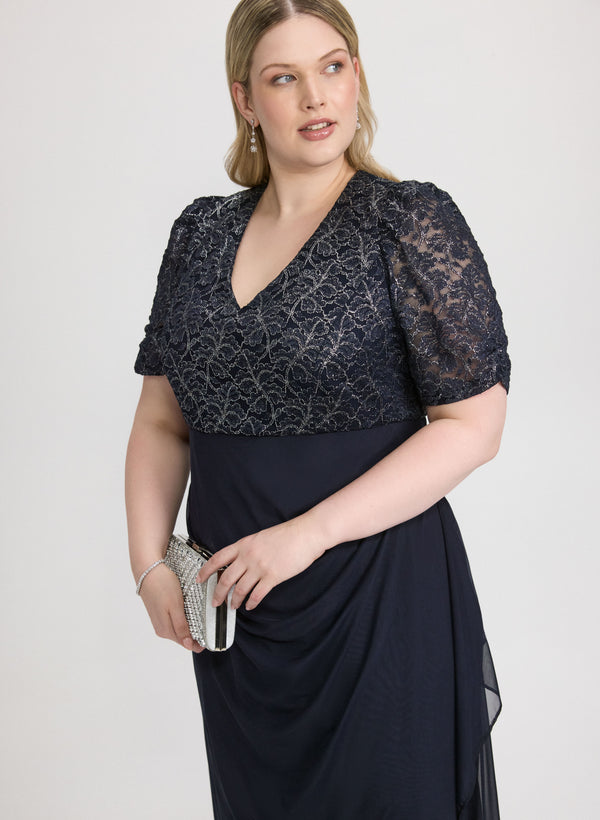 Laura Embroidered Lace Bodice Dress