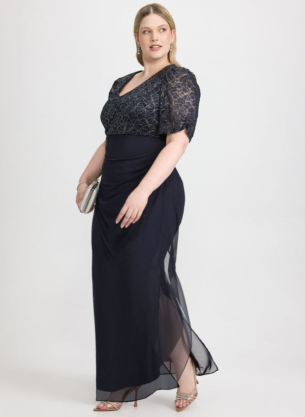 Laura Embroidered Lace Bodice Dress