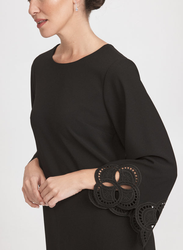 Laura Embroidered Sleeve Dress