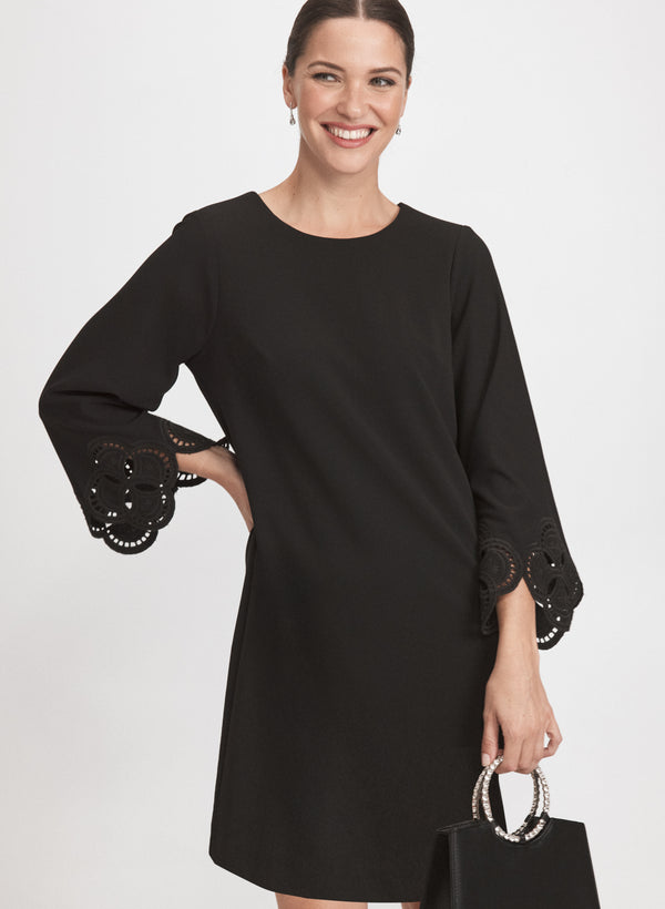 Laura Embroidered Sleeve Dress