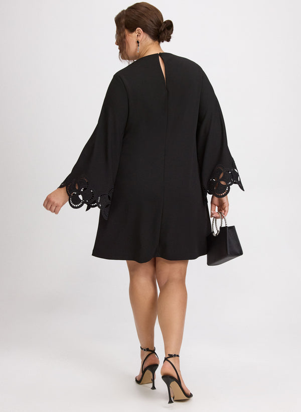 Laura Embroidered Sleeve Dress