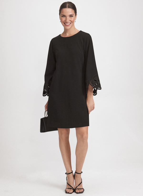 laura Embroidered Sleeve Dress