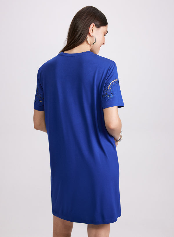 Laura Embroidered T-Shirt Dress