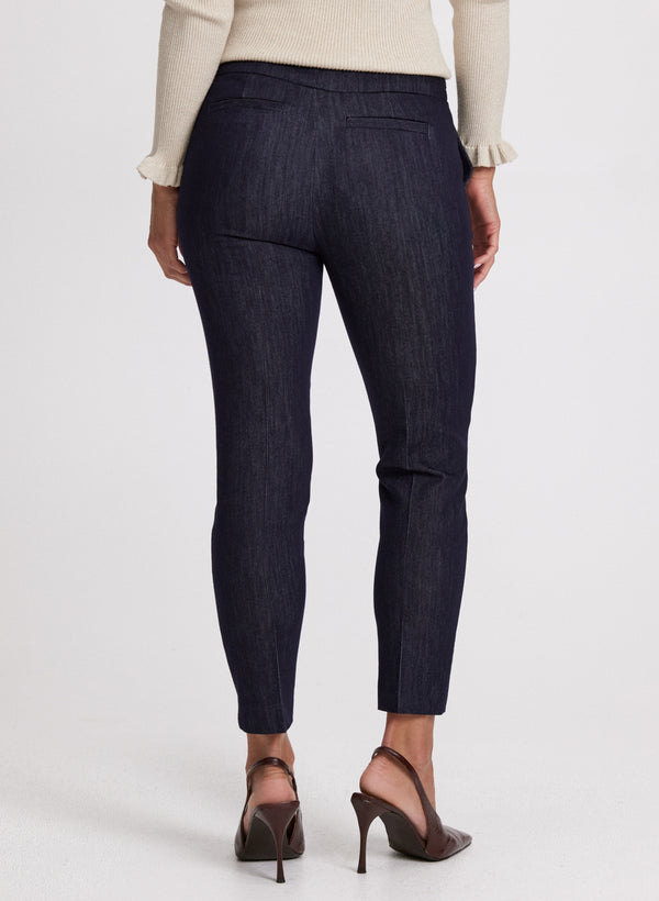 Laura Emma Button Detail Slim-Leg Pants – Short