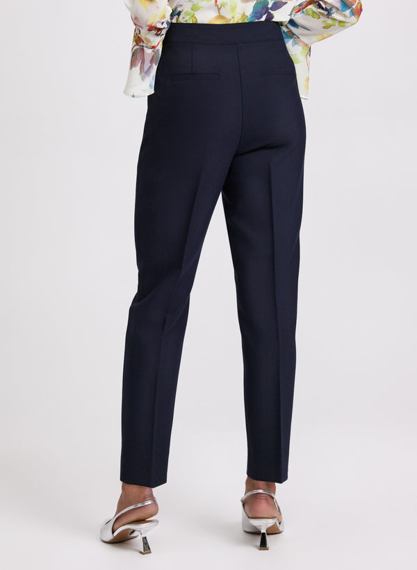 Laura Emma Seamed Slim-Leg Pants