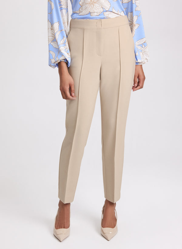 laura Emma Seamed Slim-Leg Pants