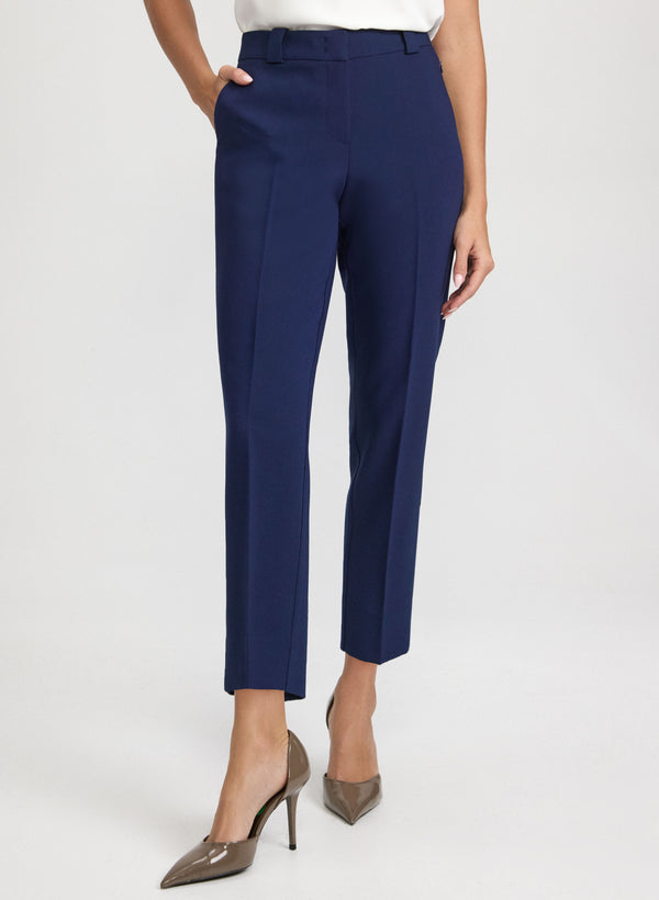 laura Emma Slim-Leg Ankle Pants