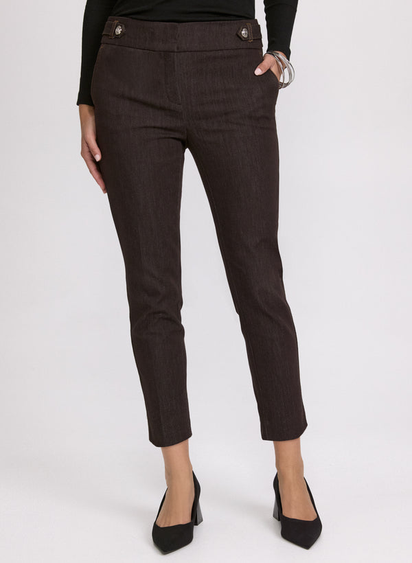 laura Emma Slim-Leg Pants