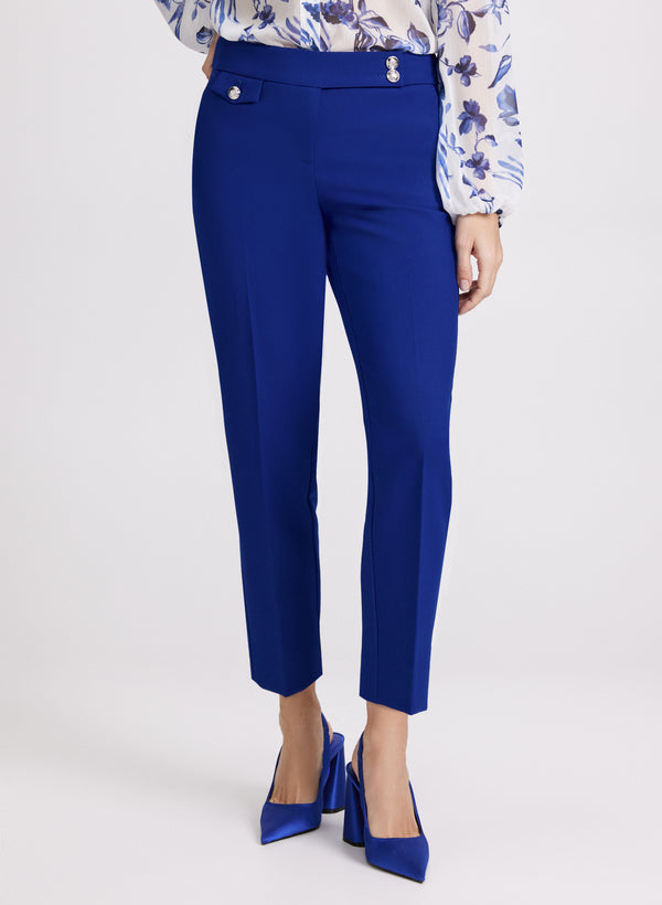 laura Emma Slim-Leg Pants - Short