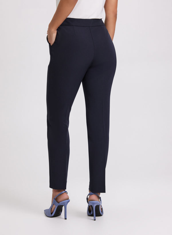 Laura Emma Slim-Leg Suit Pants