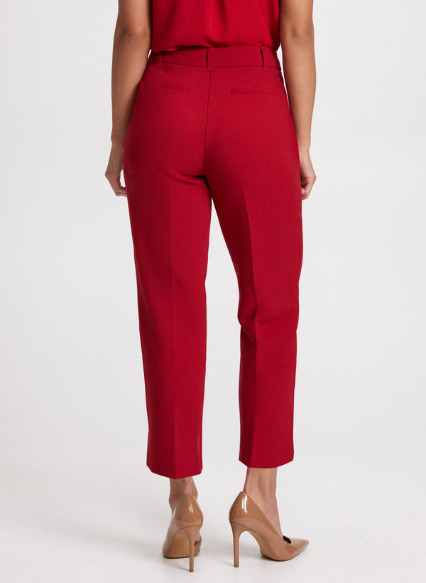 Laura Emma Slit Hem Slim-Leg Pants – Short