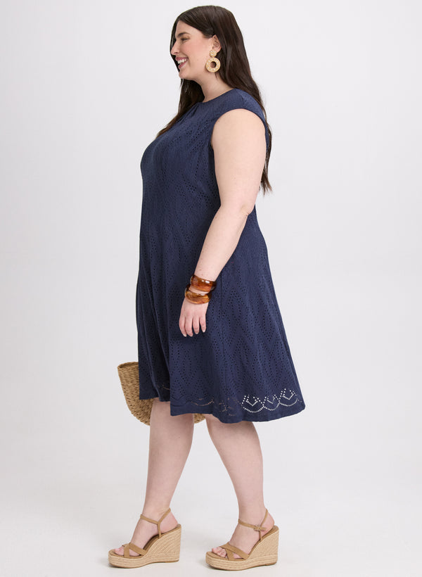 Laura Eyelet Embroidered Dress