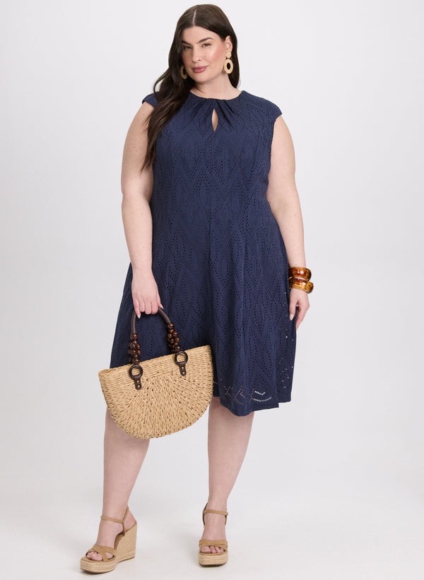 laura Eyelet Embroidered Dress