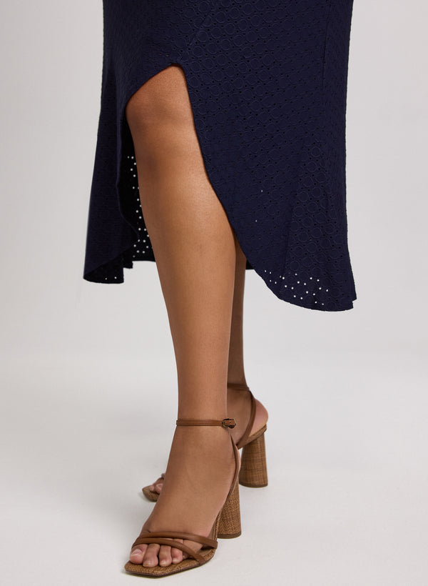 Laura Eyelet Midi Dress