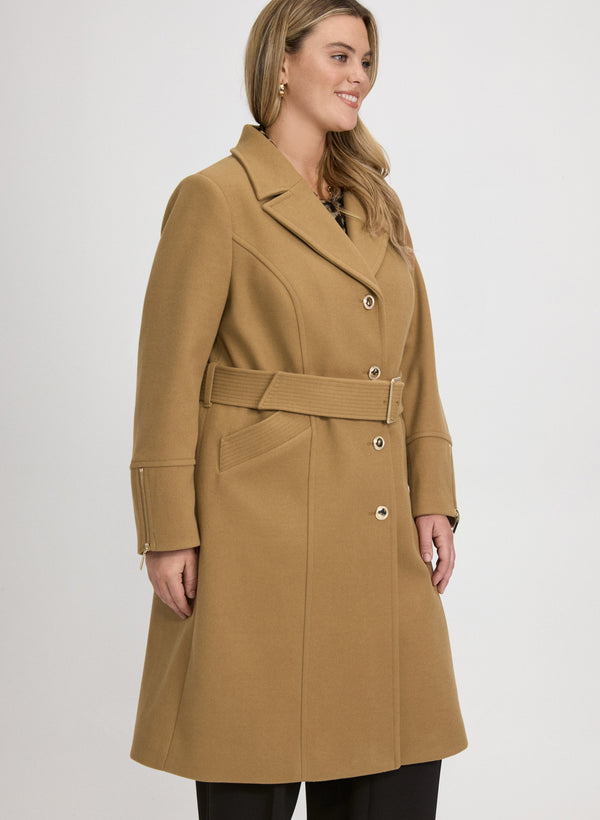 Laura Faux-Fur Collar Coat
