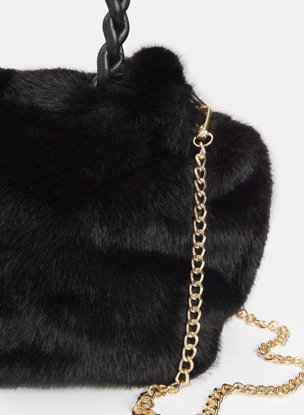 Laura Faux Fur Handbag