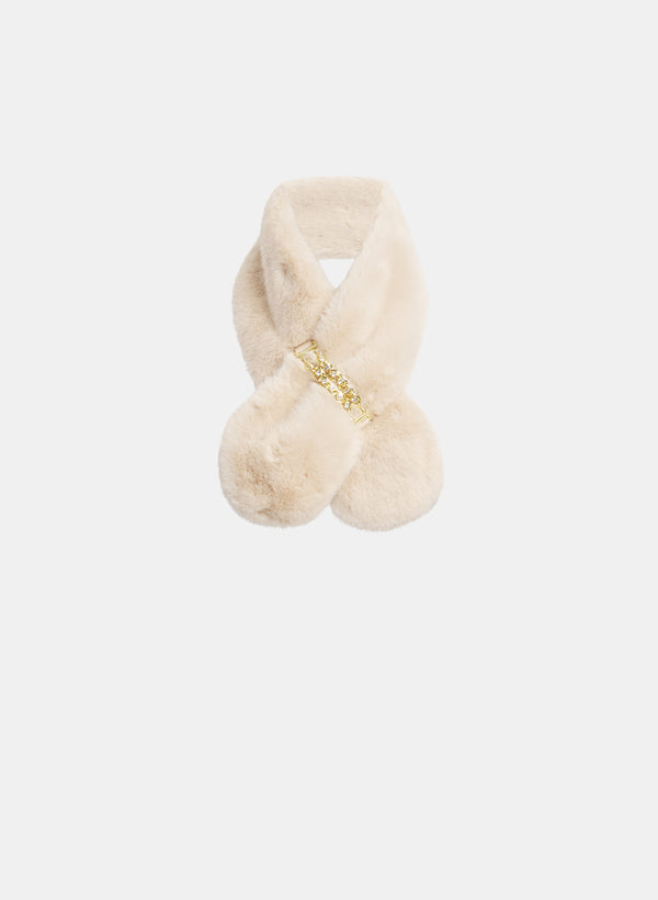 laura Faux Fur Scarf