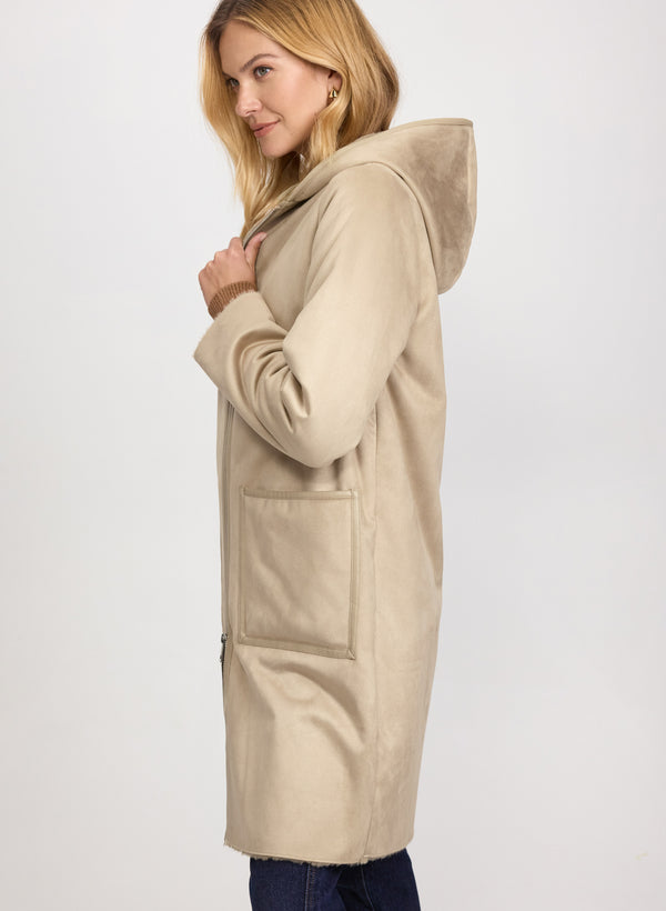 Laura Faux-Shearling Coat