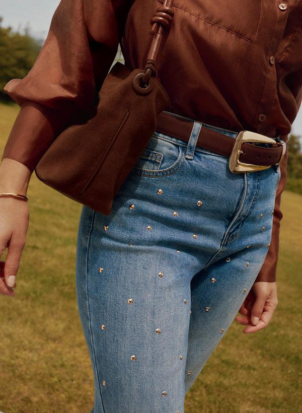 Laura Faux-Suede Belt