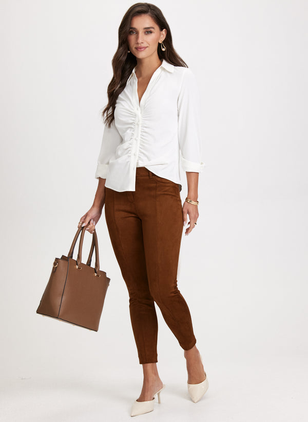 Laura Faux-Suede Chloe Leggings