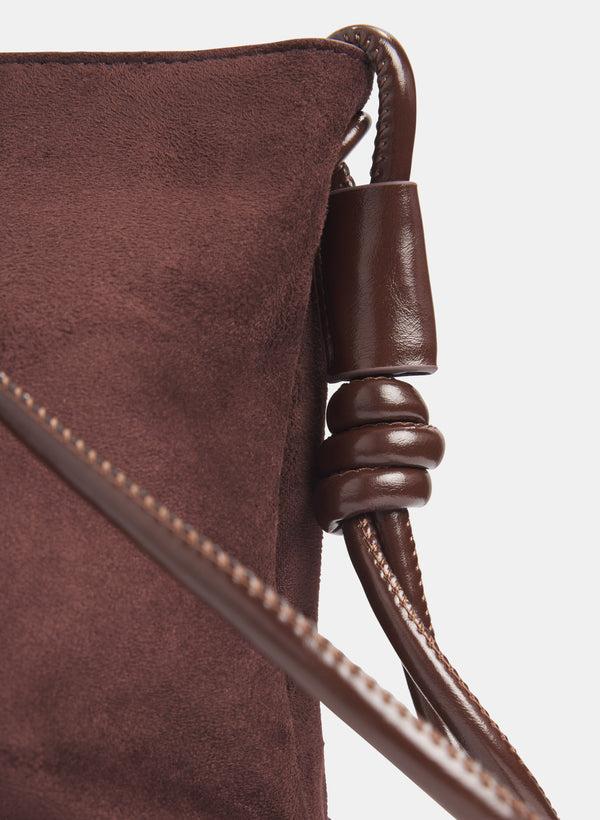 Laura Faux-Suede Shoulder Bag