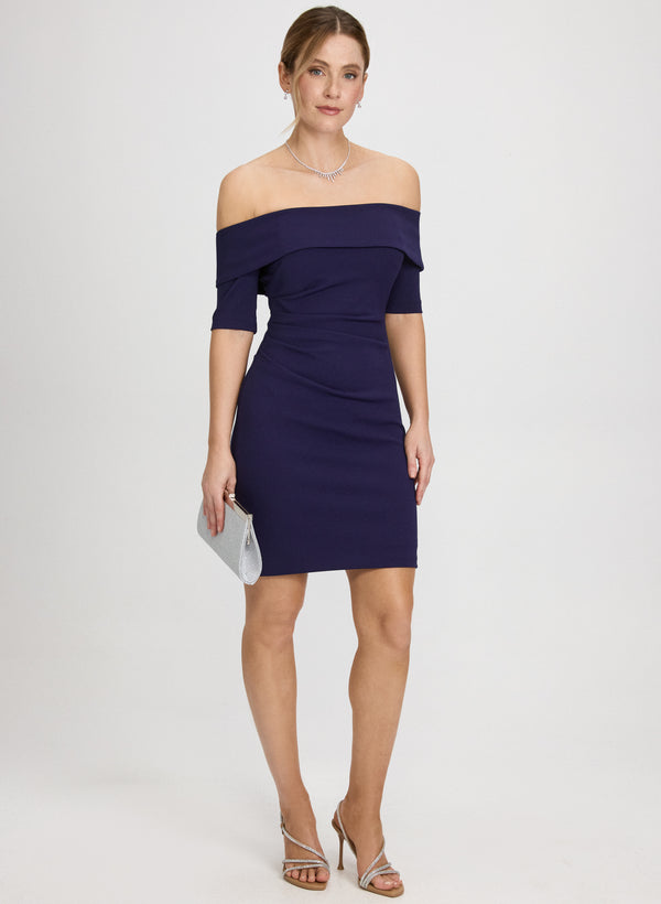 laura Fitted Off-Shoulder Dress