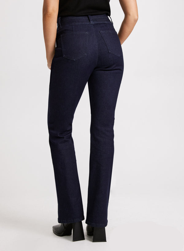 Laura Flared Pintuck Jeans